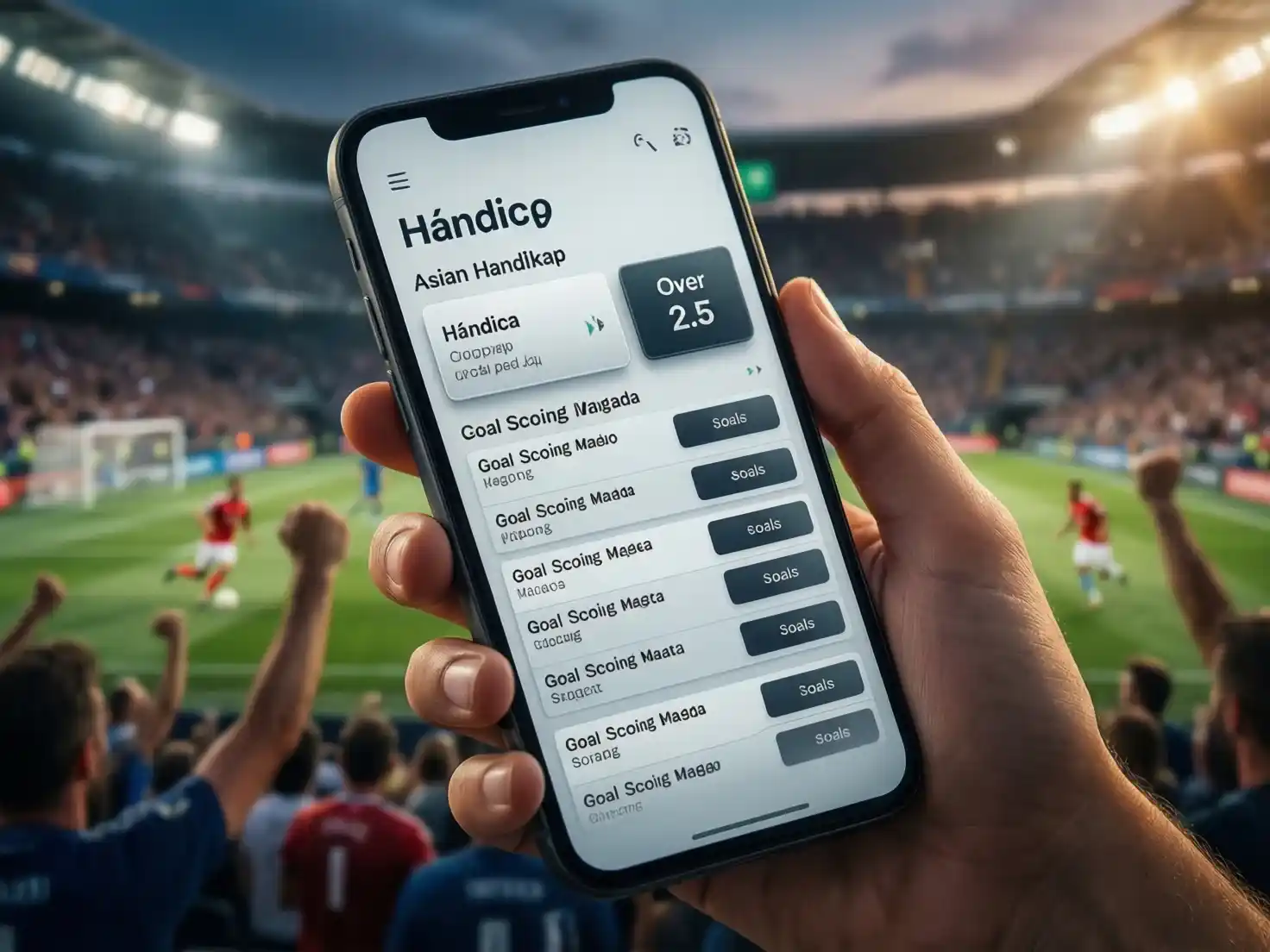 Interfaz de apuestas mostrando mercados de Copa del Rey