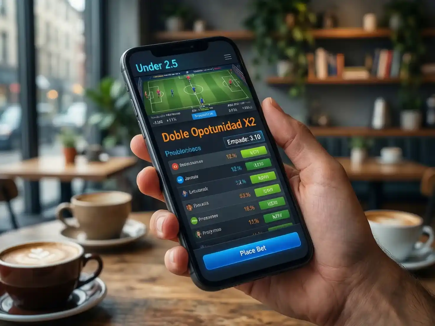 Pantalla de apuestas mostrando mercados para partidos del Betis fuera de casa
