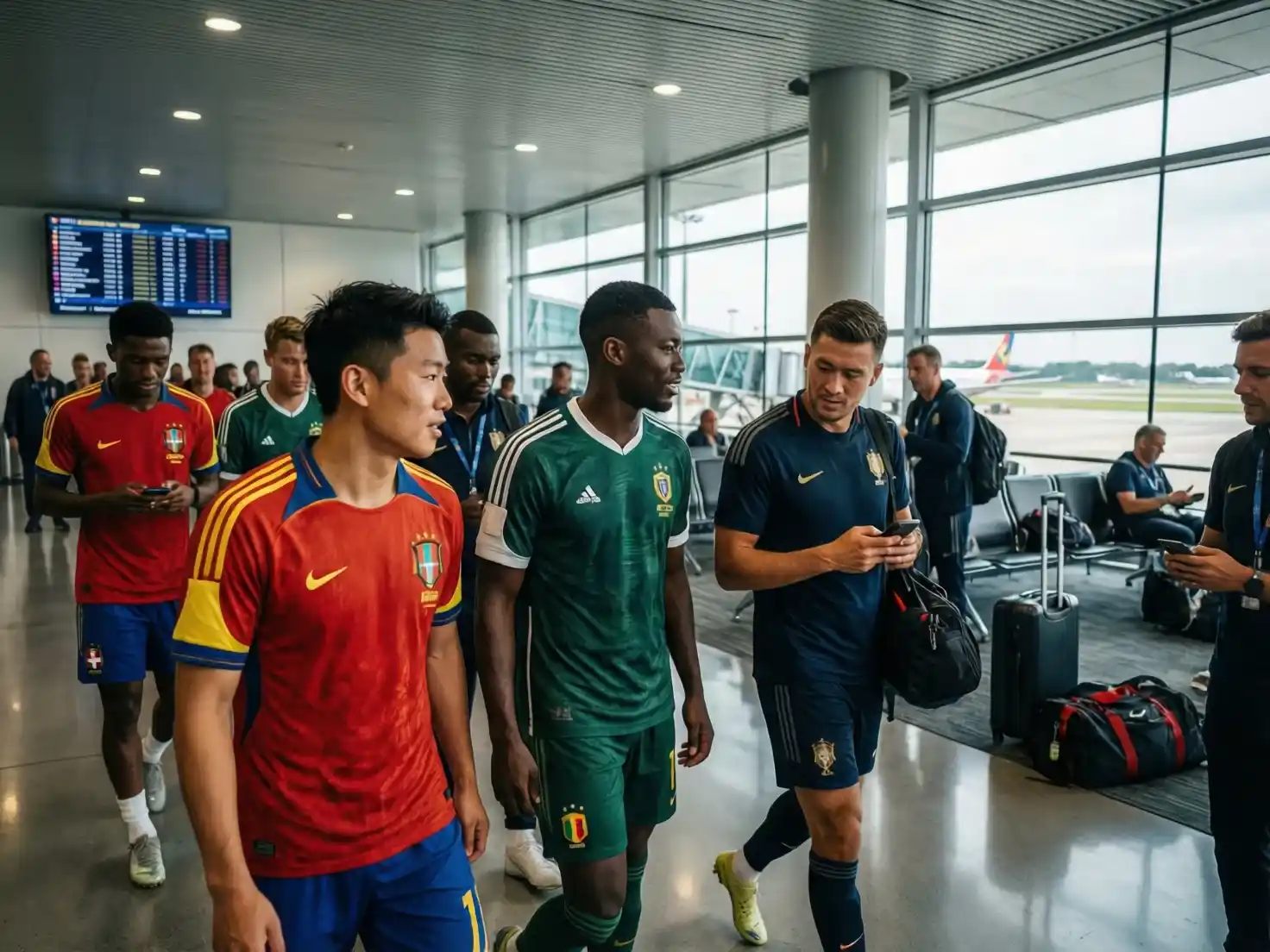 Jugadores de selecciones nacionales durante parón internacional