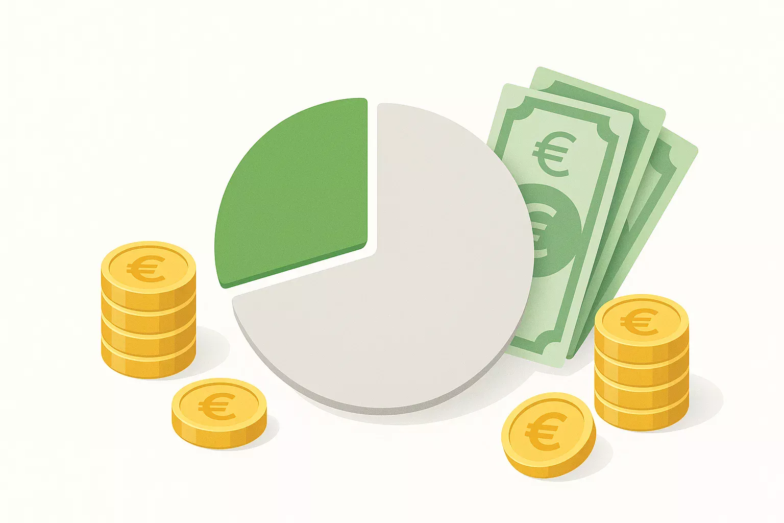 Infografía de distribución del bankroll para apuestas deportivas con gráfico circular y monedas