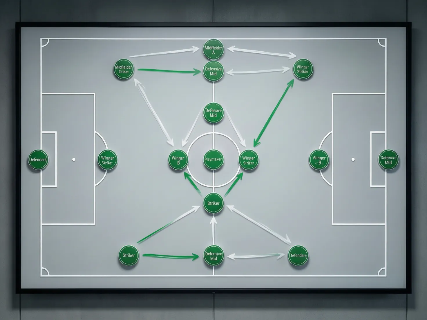 Pizarra táctica con formación 4-2-3-1 del Betis